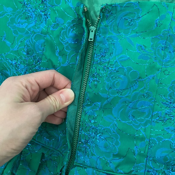 💚SOLD💚Vintage 1955-1963 Union label satin cocktail dress - Picture 13 of 14